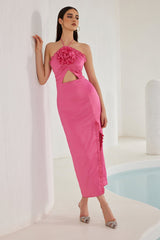 Robe Callie Peony à volants - Rose