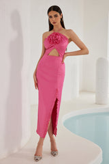 Robe Callie Peony à volants - Rose