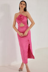 Robe Callie Peony à volants - Rose
