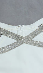 Robe bandage mini découpée Varna