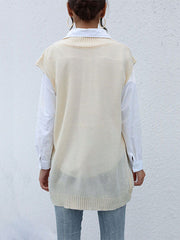 Gilet tricoté uni 