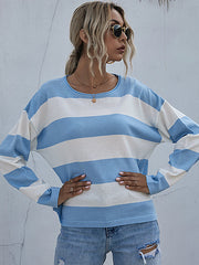 Pull en maille à col rond et manches longues 
