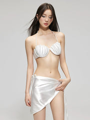 Ensemble bikini coquillage perle