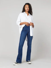 Jeans évasés stretch pour femmes