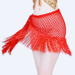 Mini-jupe à sequins taille ajustable