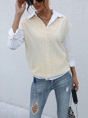 Gilet tricoté uni 