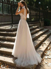 Robe de mariée transparente dos nu 
