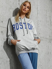 Sweat-shirt tendance à lettres 