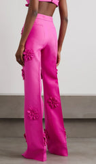 Jean taille mi-haute STEREO FLEUR rose