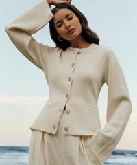 Gilet à boutons ultra doux