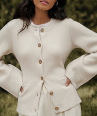 Gilet à boutons ultra doux