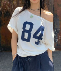 T-shirt asymétrique style streetwear