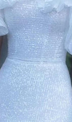 Robe maxi bustier dos nu à bulles