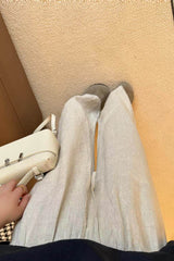 Breezy Linen Blend Straight Leg Casual Pants