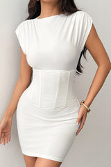 Bustier Waistband Mini Slim Bodycon Dress