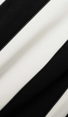 Robe longue bustier rayée 