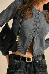 Cardigan court et chic en maille