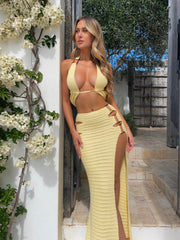 Jupe longue Celeste citron