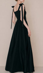 Robe à bretelles TIE noire