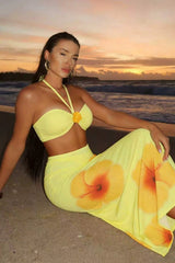 Slim Beach Vacation Three Piece Swim Set