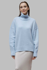 Pull européen à col roulé uni polyvalent