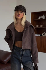 veste décontractée ample à col