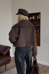 veste décontractée ample à col