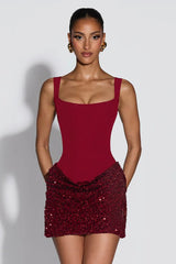 Backless Bodycon Mini Party Slip Dress