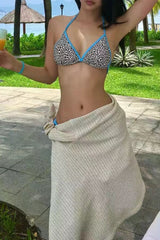 Chic Leopard Triangle Bikini Set