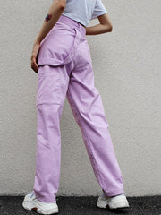 Pantalon ample violet 
