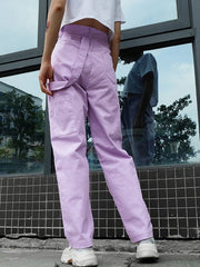 Pantalon ample violet 