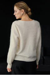 Relaxed Fit Wool Knit Top