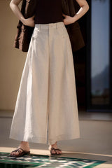 Breezy Linen Relaxed Wide Leg Pants