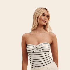 Haut en maille transparent dos nu