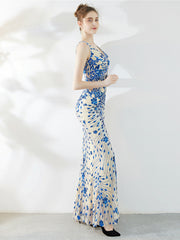 robe de soirée longue et cintrée 