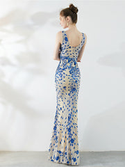 robe de soirée longue et cintrée 
