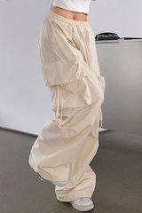 pantalon à jambes larges avec poches style hip-hop