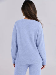 Ensemble pull et pantalon en maille douce