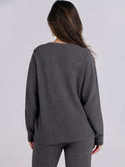 Ensemble pull et pantalon en maille douce