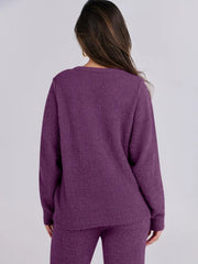 Ensemble pull et pantalon en maille douce