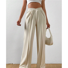 Pantalon ample et décontracté à jambes larges