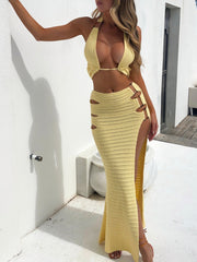 Jupe longue Celeste citron