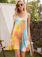 robe longue color block 