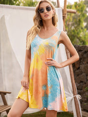 robe longue color block 