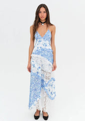 Robe longue fleurie