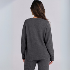 Ensemble polaire duveteux 2 pièces