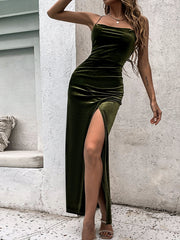 Robe tricotée dos nu 