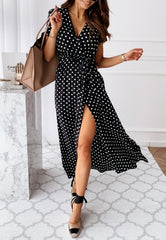Robe portefeuille à pois | Tailles S à 2XL