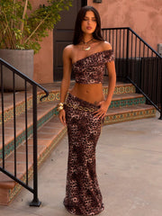 Jupe maxi léopard Kaydee