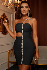 Robe bandage courte asymétrique Chantelle